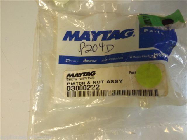 Maytag Amana Dishwasher 03000222 Piston And Nut Assy NEW IN BOX Maytag Amana Dishwasher 03000222 Piston And Nut Assy NEW IN BOX
